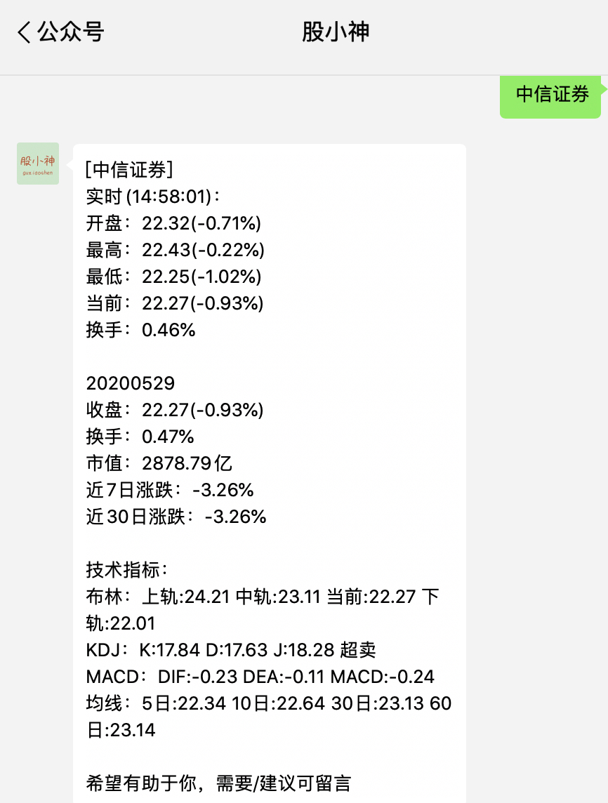 个股信息查询